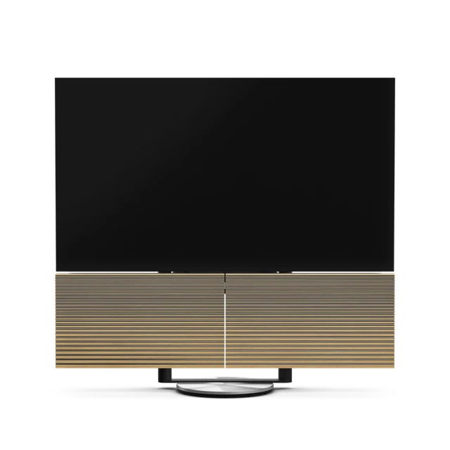BANG & OLUFSEN BeoVision Harmony – Holzabdeckung Silber-Eiche, Silber Bodenständer