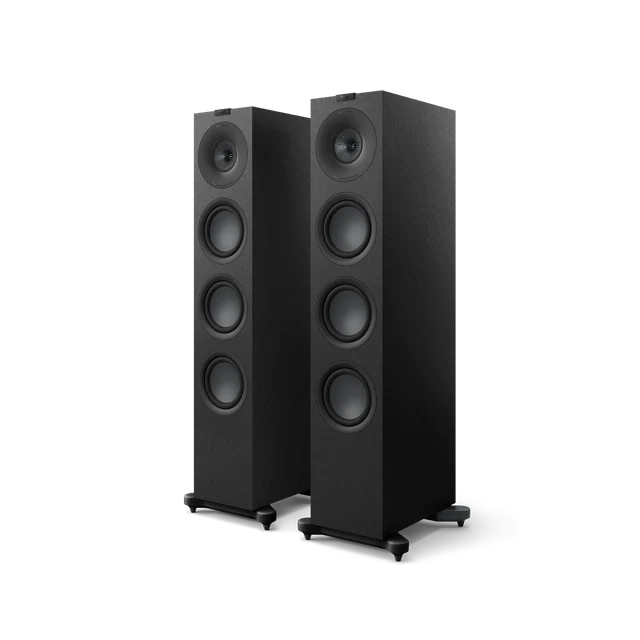 KEF Q11 Meta – Satin Schwarz, Walnuss